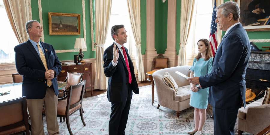 A formal designation of the Massachusetts gaming chair was given to Jordan Maynard.